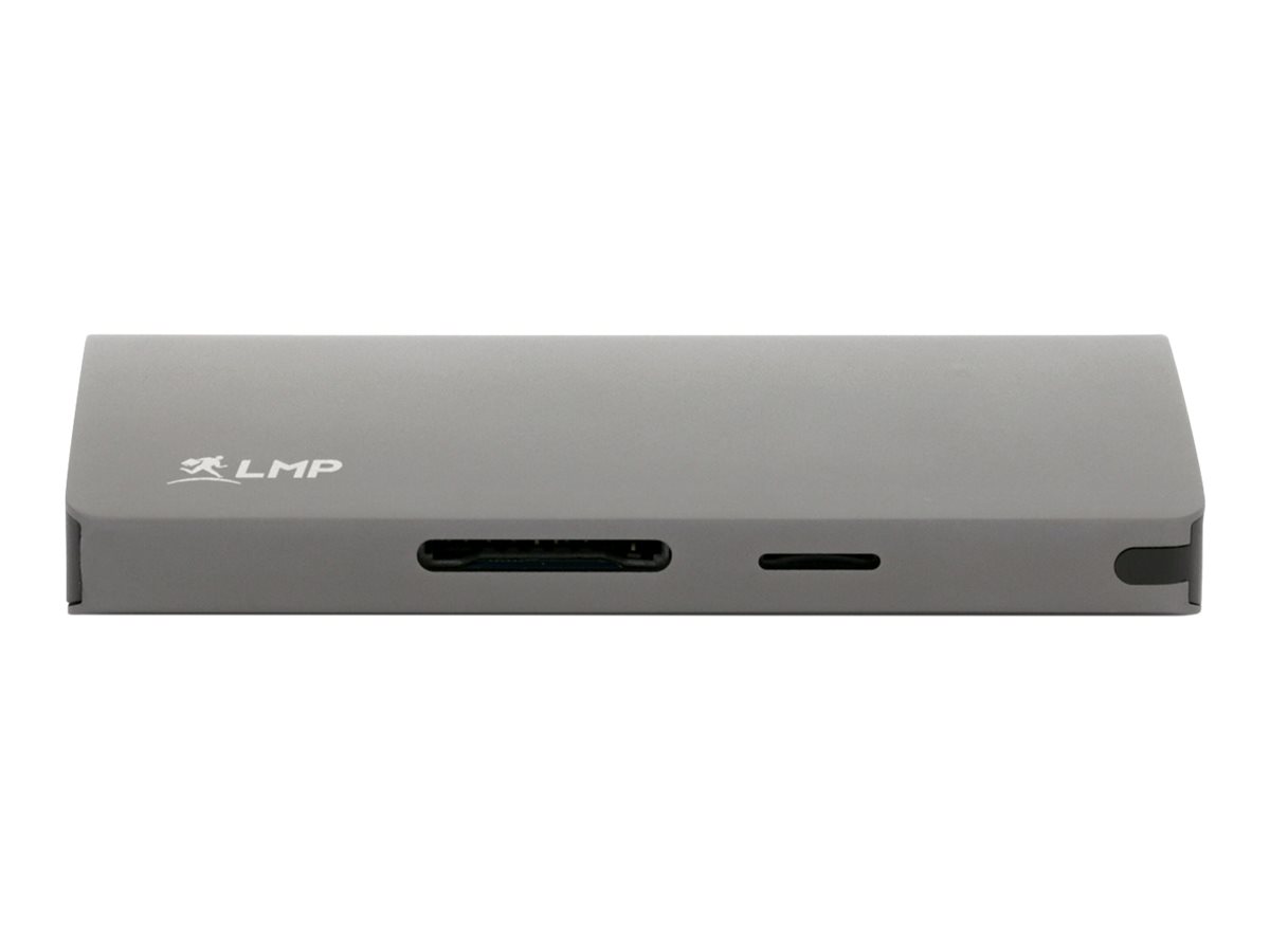 LMP USB-C Travel Dock - Dockingstation - USB-C 3.1 / Thunderbolt 3 - VGA, HDMI, Mini DP - GigE