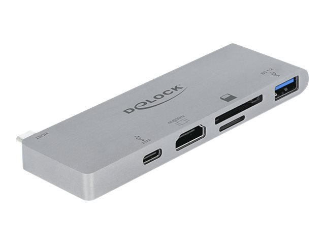 DeLOCK Docking Station with 4K and PD 3.0 - Retail Box - Dockingstation - USB-C / Thunderbolt 3 - HDMI - fr Apple MacBook Pro w
