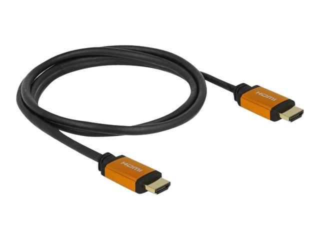 Delock - HDMI-Kabel - HDMI mnnlich zu HDMI mnnlich - 1.5 m - Dreifachisolierung - Schwarz, Gold