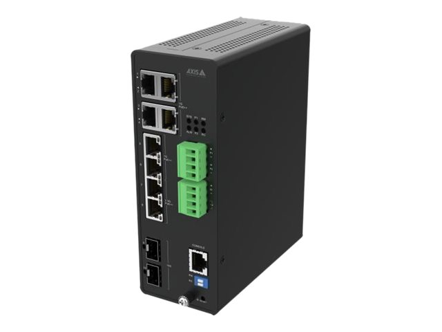 Axis D8208-R - Switch - industriell - managed - 8 x 10 Gigabit Ethernet - Desktop