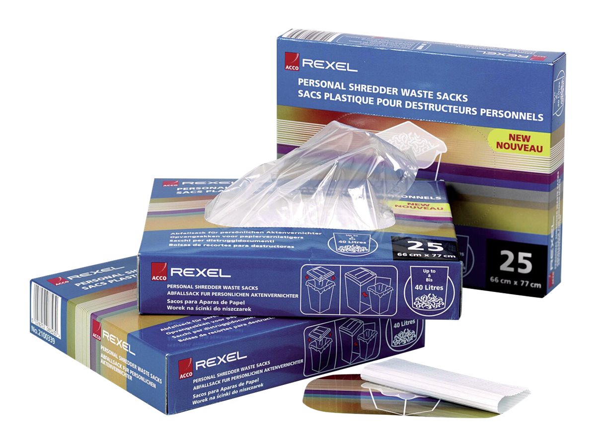 Rexel Shredder Waste Sack - Mllbeutel (Packung mit 100)