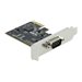 DeLOCK PCI Express Card to 1 x Serial RS-232 - Serieller Adapter - PCIe 2.0 Low-Profile - RS-232 x 1 - Schwarz