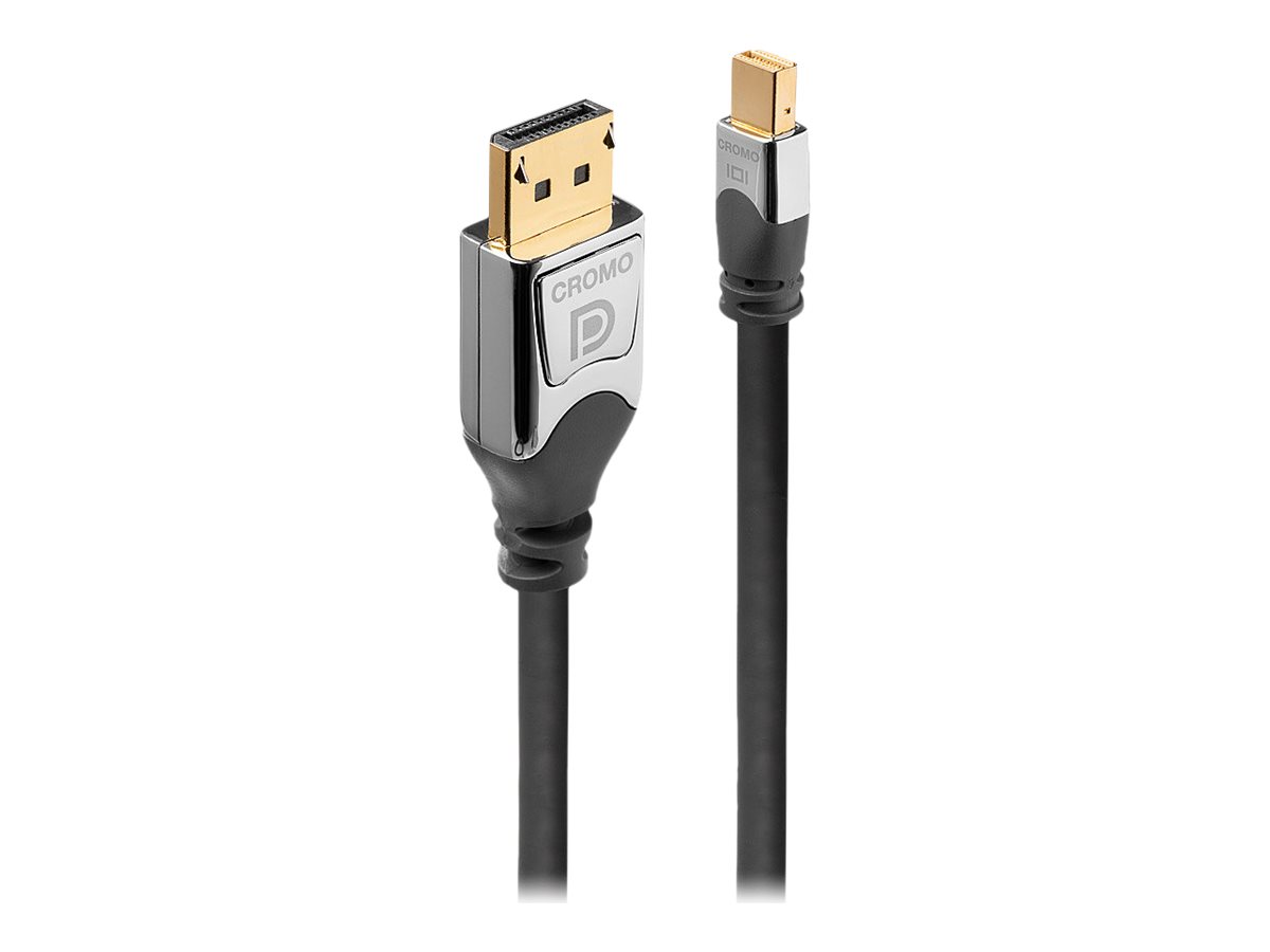 Lindy CROMO - DisplayPort-Kabel - Mini DisplayPort (M) zu DisplayPort (M) - 2 m - 4K Untersttzung - Grau