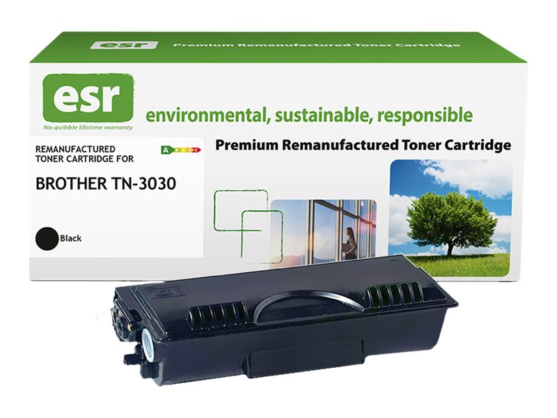 ESR - Schwarz - kompatibel - Karton - wiederaufbereitet - Tonerpatrone (Alternative zu: Brother TN3030)