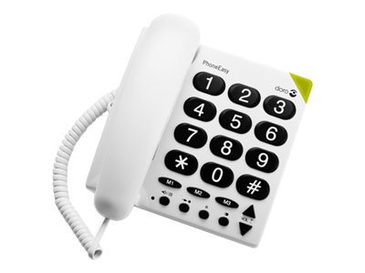 DORO PhoneEasy 311c - Telefon mit Schnur - weiss