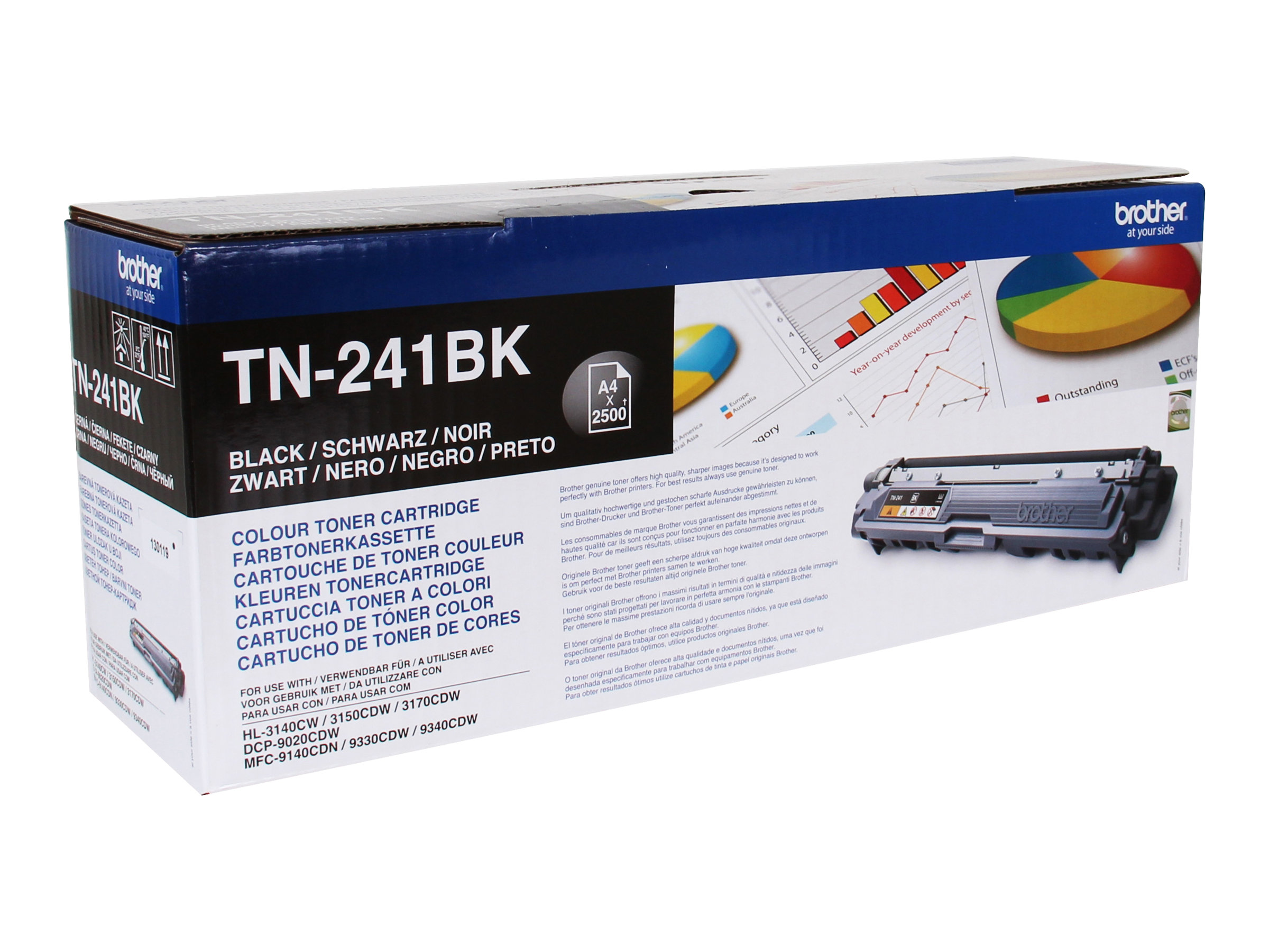 Brother TN241BK - 2er-Pack - Schwarz - original - Tonerpatrone - fr Brother DCP-9015, DCP-9020, HL-3140, HL-3150, HL-3170, MFC-