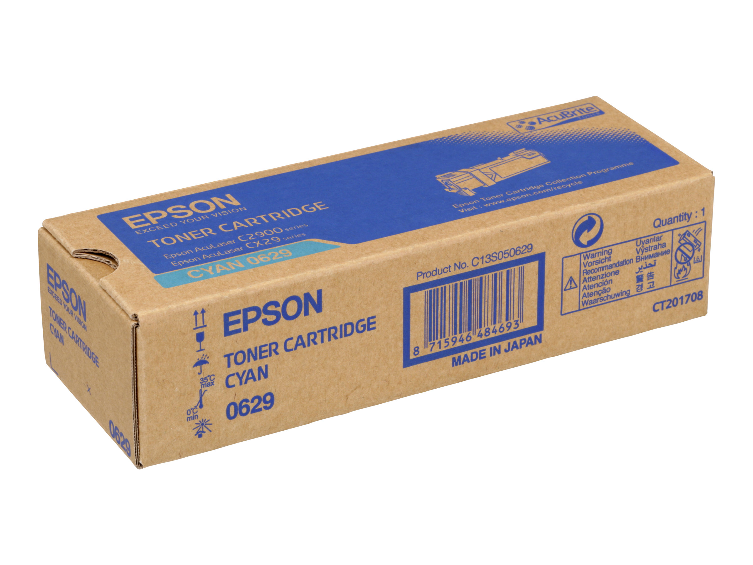 Epson - Cyan - Original - Tonerpatrone - fr AcuLaser C2900DN, C2900N, CX29DNF, CX29NF