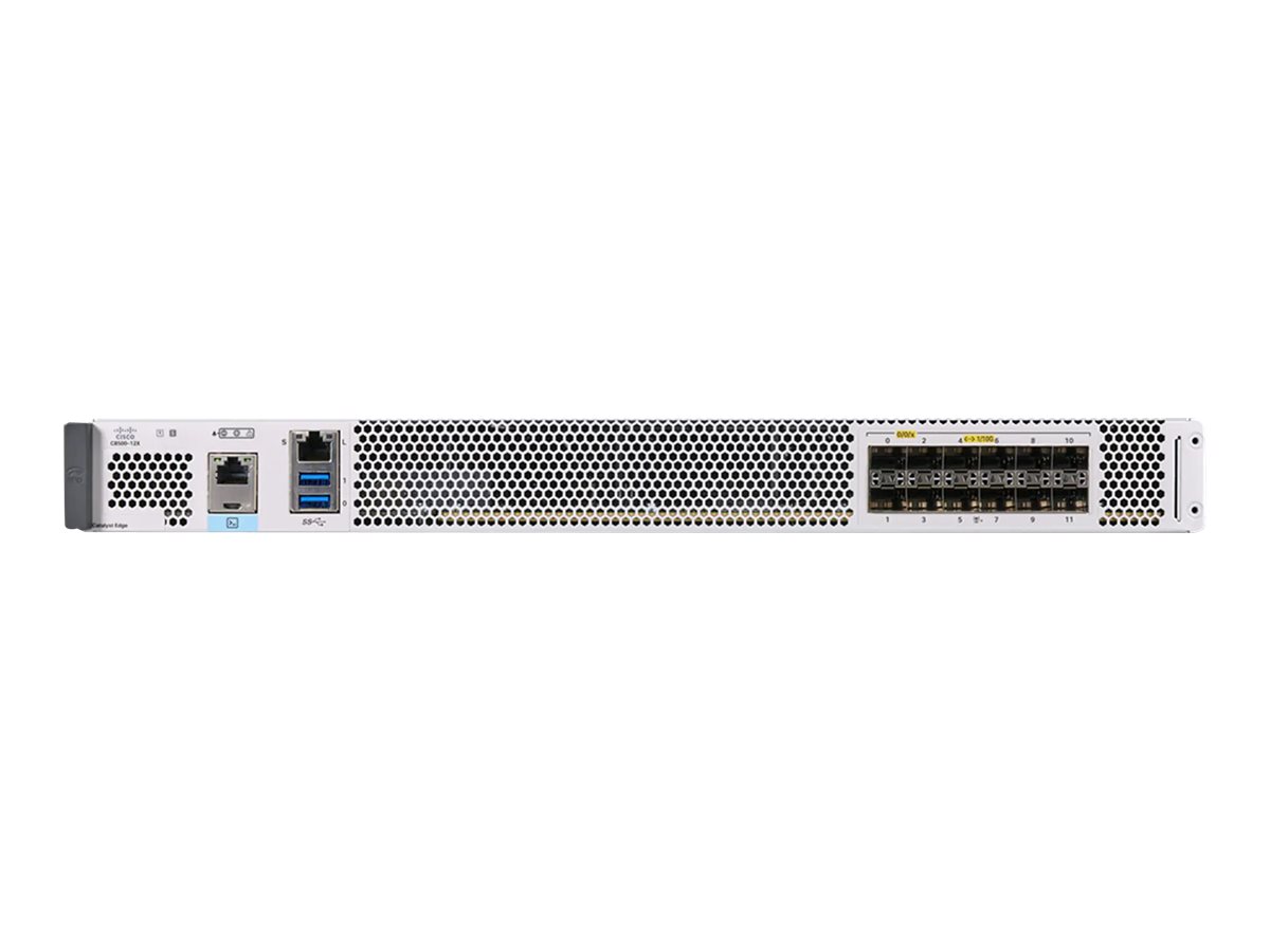 Cisco Catalyst 8500-12X Edge Platform - Switch - 12 x 1 Gigabit / 10 Gigabit SFP+ - an Rack montierbar