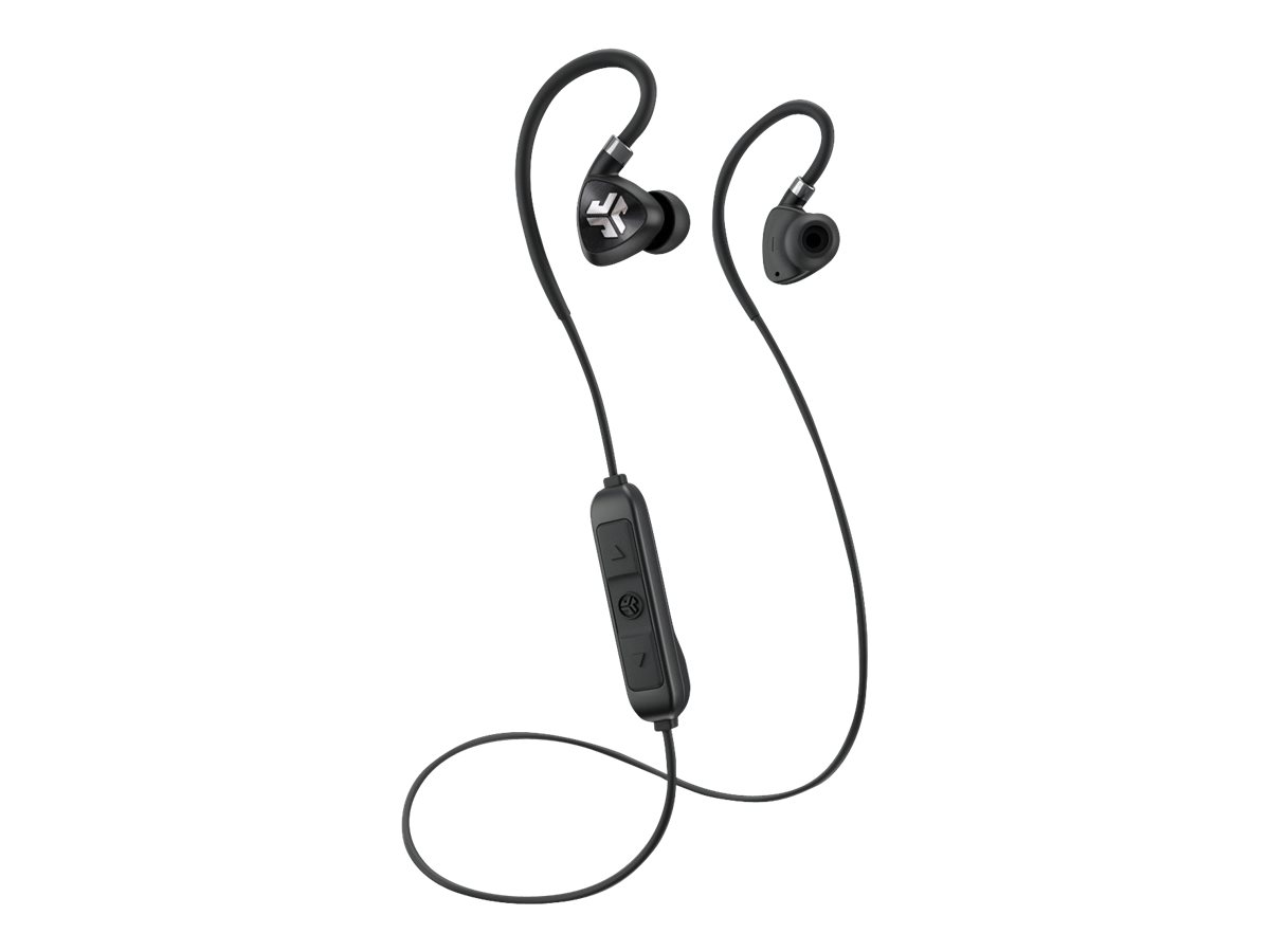 JLab Audio Fit Sport Wireless Fitness Earbuds - Ohrhrer mit Mikrofon - im Ohr - ber dem Ohr angebracht - Bluetooth - kabellos