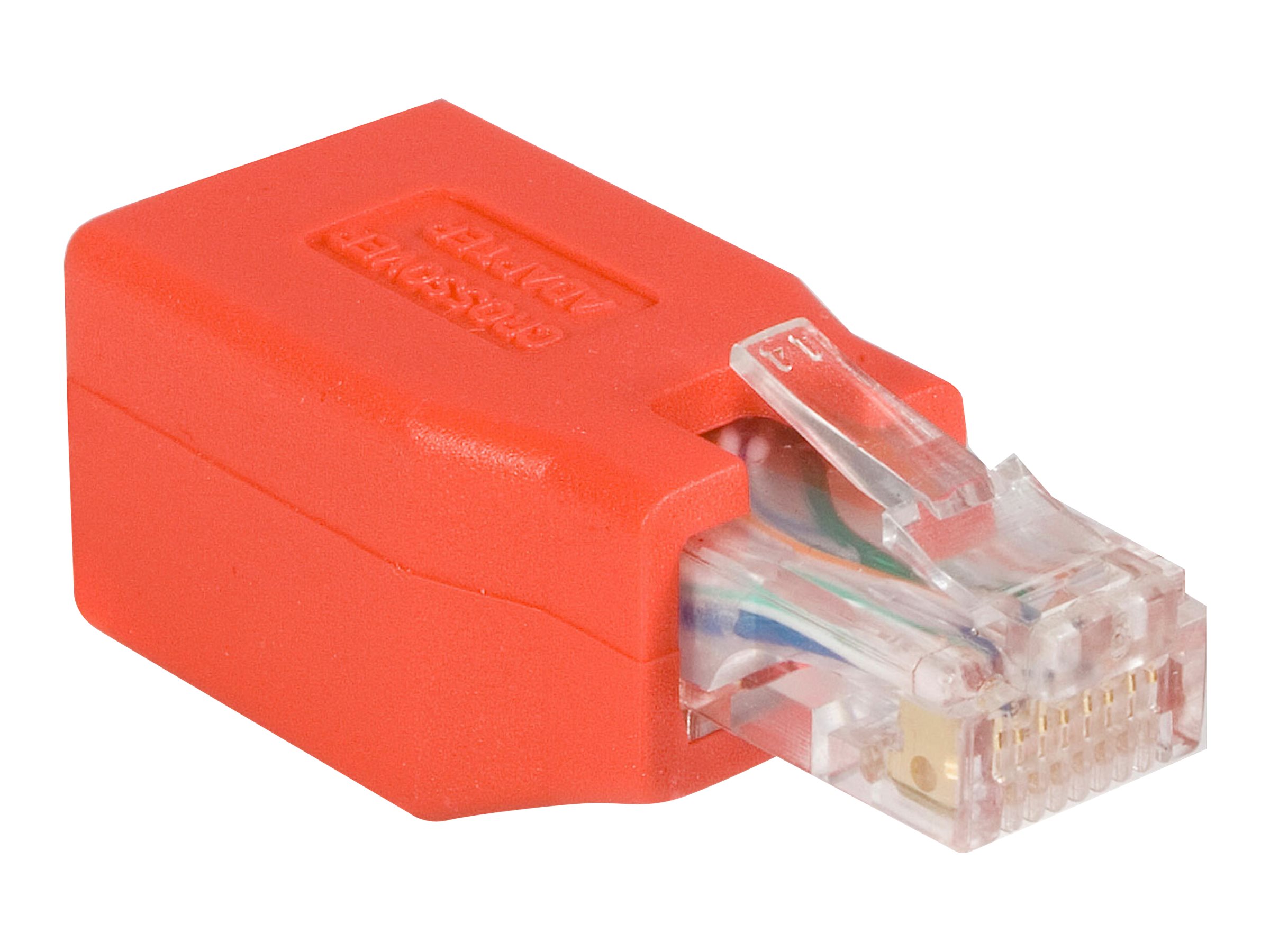 StarTech.com Cat6 Cable - Cat6 Crossover Adapter - GbE - Red - Ethernet Network Cable (C6CROSSOVER) - Crossover-Adapter