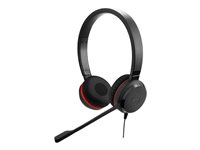 Jabra Evolve 30 II MS stereo - Headset - On-Ear - kabelgebunden - 3,5 mm Stecker, USB-C - Zertifiziert fr Skype fr Unternehmen