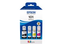 Epson 101 Multipack - 4er-Pack - Schwarz, Gelb, Cyan, Magenta - original - Tintenbehlter - fr Epson L4260, L4266, L6190, L6260