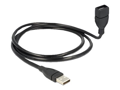 Delock ShapeCable - USB-Verlngerungskabel - USB (W) zu USB (M) - 1 m - Schwarz
