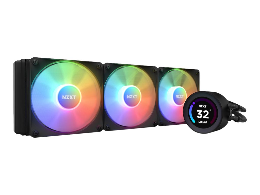 NZXT Kraken Elite 360 RGB - Prozessor-Flssigkeitskhlsystem - mit LCD-Display - (fr: AM4, TR4, sTRX4, LGA1200, LGA1700, AM5, L