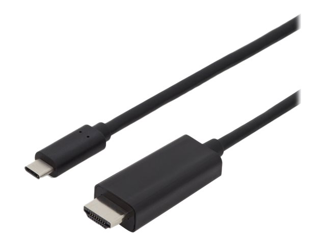 DIGITUS - Adapterkabel - 24 pin USB-C mnnlich zu HDMI mnnlich - 2 m - 4K Untersttzung