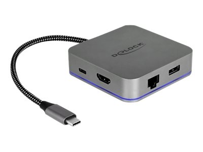 DeLOCK USB Type-C Docking Station for Mobile Devices - Dockingstation - USB-C - HDMI - GigE