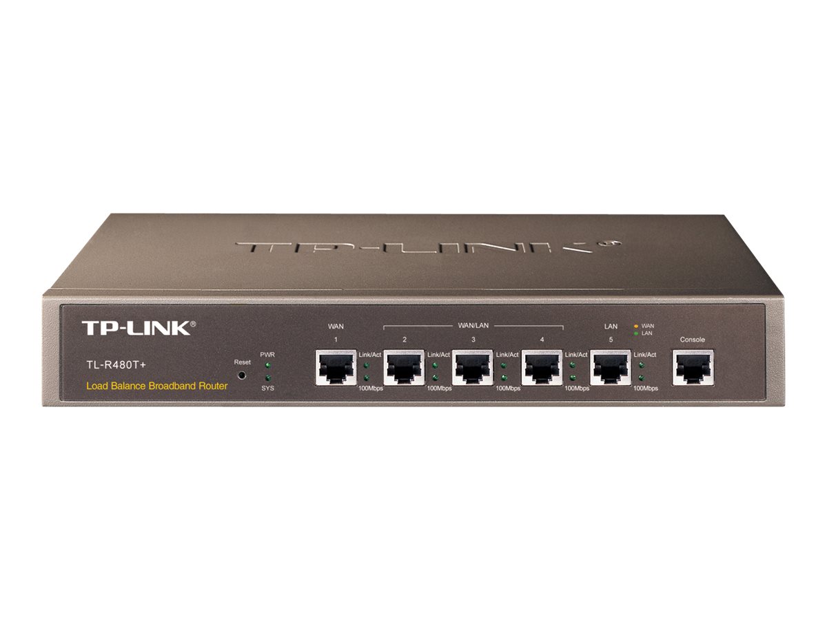 TP-Link TL-R480T+ - Router - 3-Port-Switch - WAN-Ports: 2
