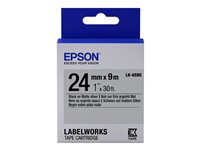 Epson LabelWorks LK-6SBE - Schwarz auf Silber (matt) - Rolle (2,4 cm x 9 m) 1 Kassette(n) Etikettenband - fr LabelWorks LW-1000
