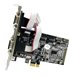 StarTech.com 4 Port Serielle RS232 PCI Express Schnittstellenkarte mit Breakout Kabel - DB9 PCIe Karte mit 16950 UART - Serielle