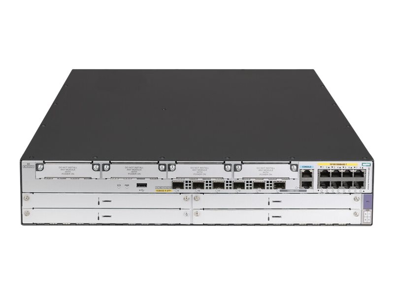 HPE FlexNetwork MSR3046 - Router - 10 GigE - WAN-Ports: 9 - an Rack montierbar