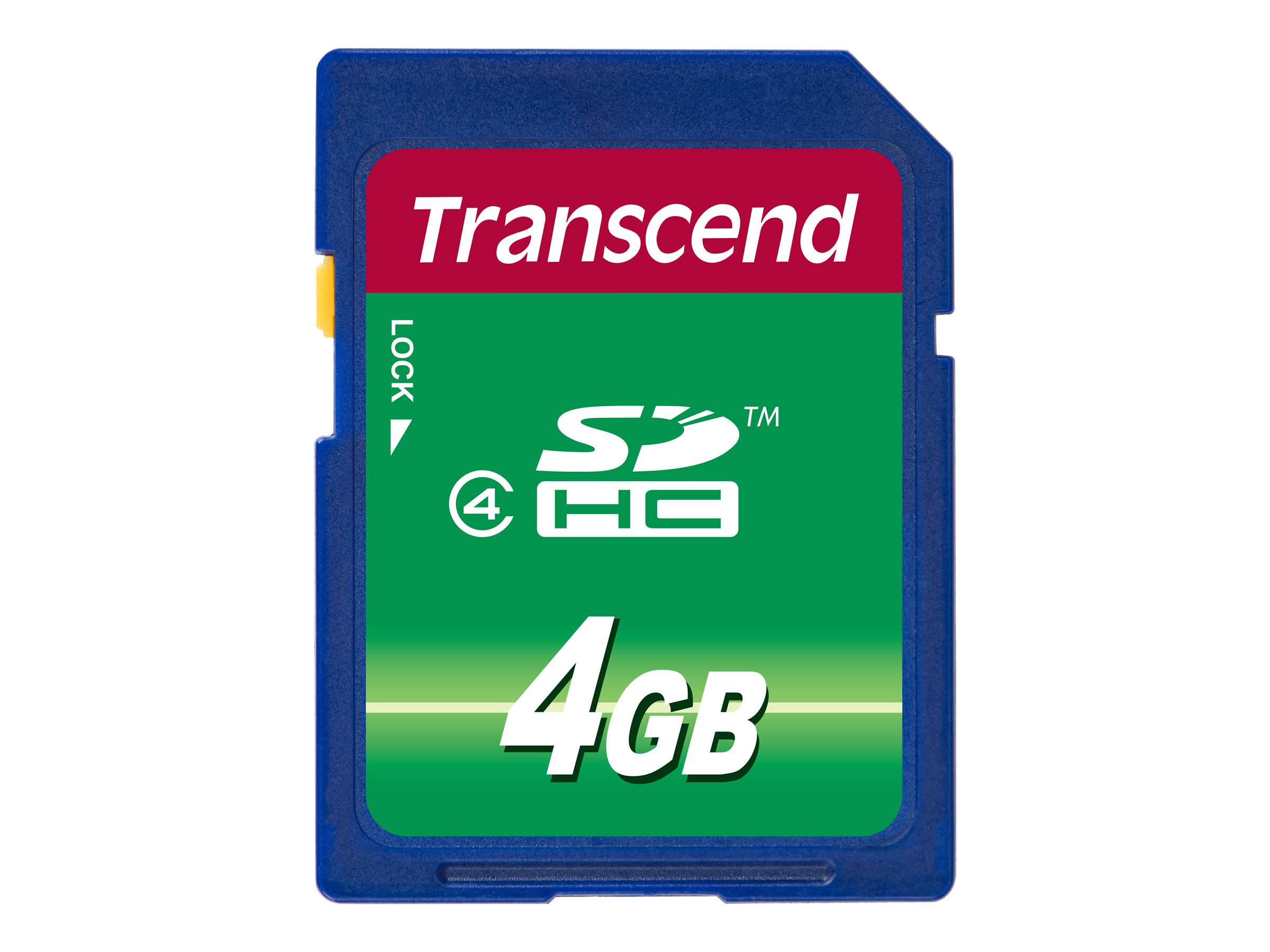 Transcend - Flash-Speicherkarte - 4 GB - Class 4 - SDHC