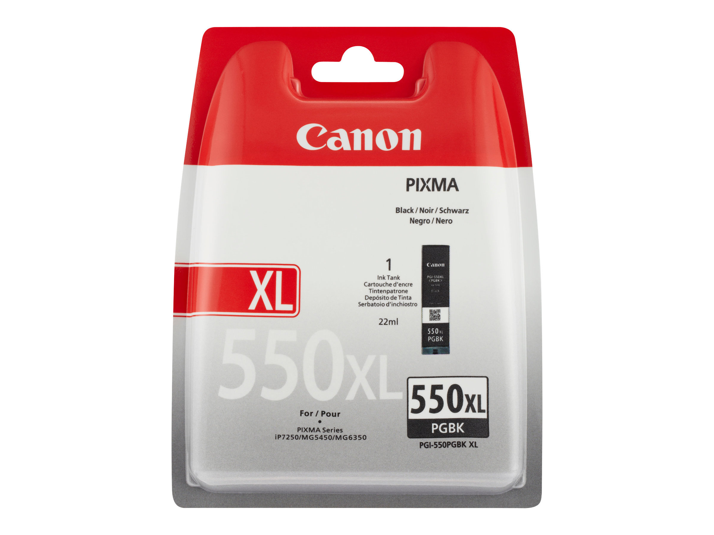 Canon PGI-550PGBK XL - 22 ml - Hohe Ergiebigkeit - Schwarz - Original - Tintenbehlter