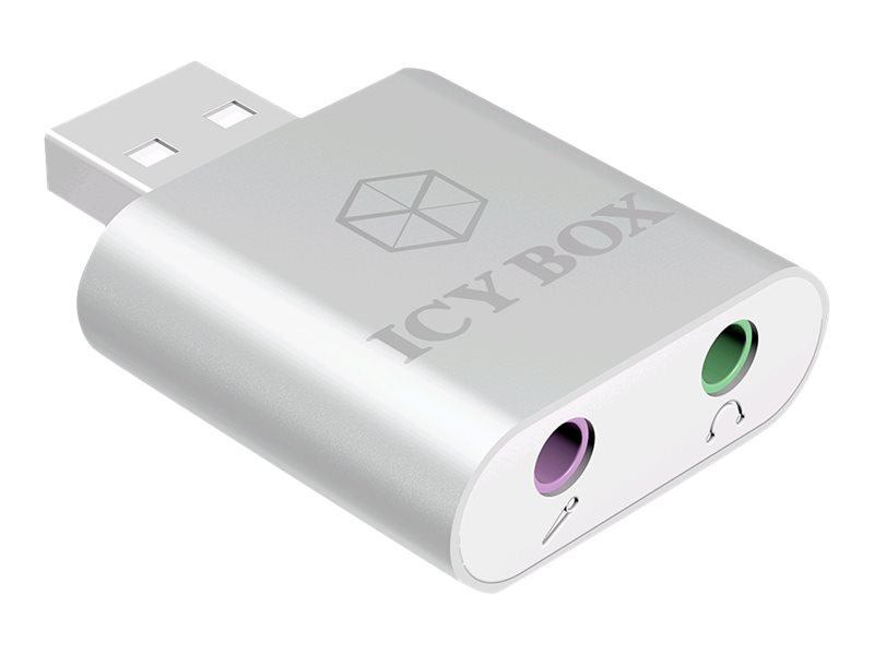 ICY BOX IB-AC527 - Soundkarte - 16-Bit - 48 kHz - Stereo - USB 2.0