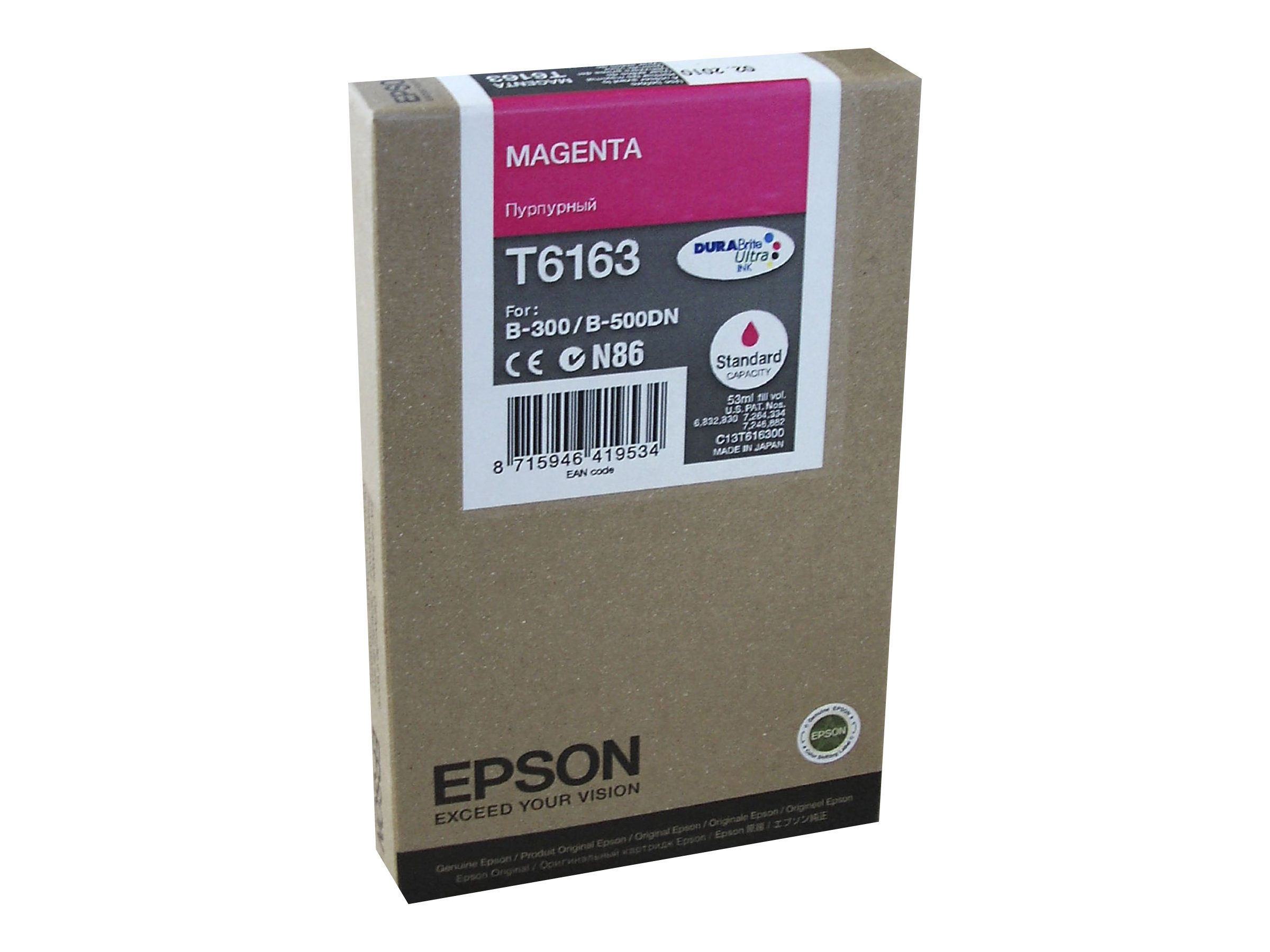 Epson T6163 - 53 ml - Magenta - original - Tintenpatrone - fr B 300, 310N, 500DN, 510DN