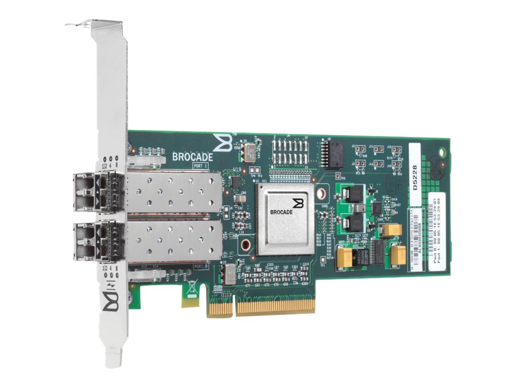 HPE 82B - Hostbus-Adapter - PCIe 2.0 x4 / PCIe x8 Low-Profile - 8Gb Fibre Channel x 2 - fr Modular Smart Array 2040; ProLiant D