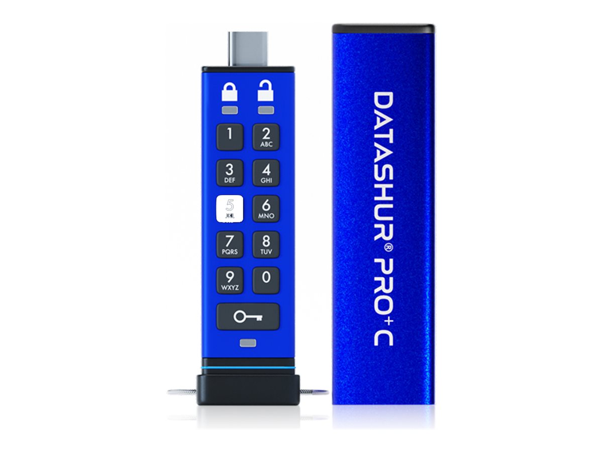 iStorage datAshur PRO+ C - USB-Flash-Laufwerk - verschlsselt - 128 GB - USB 3.2 Gen 1