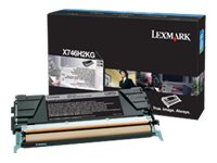 Lexmark - Hohe Ergiebigkeit - Schwarz - Original - Tonerpatrone LCCP - fr Lexmark X746de, X748de, X748de LDS, X748de Statoil, X