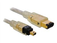 Delock - IEEE 1394-Kabel - FireWire, 6-polig (M) zu FireWire, 4-polig (M) - 2 m