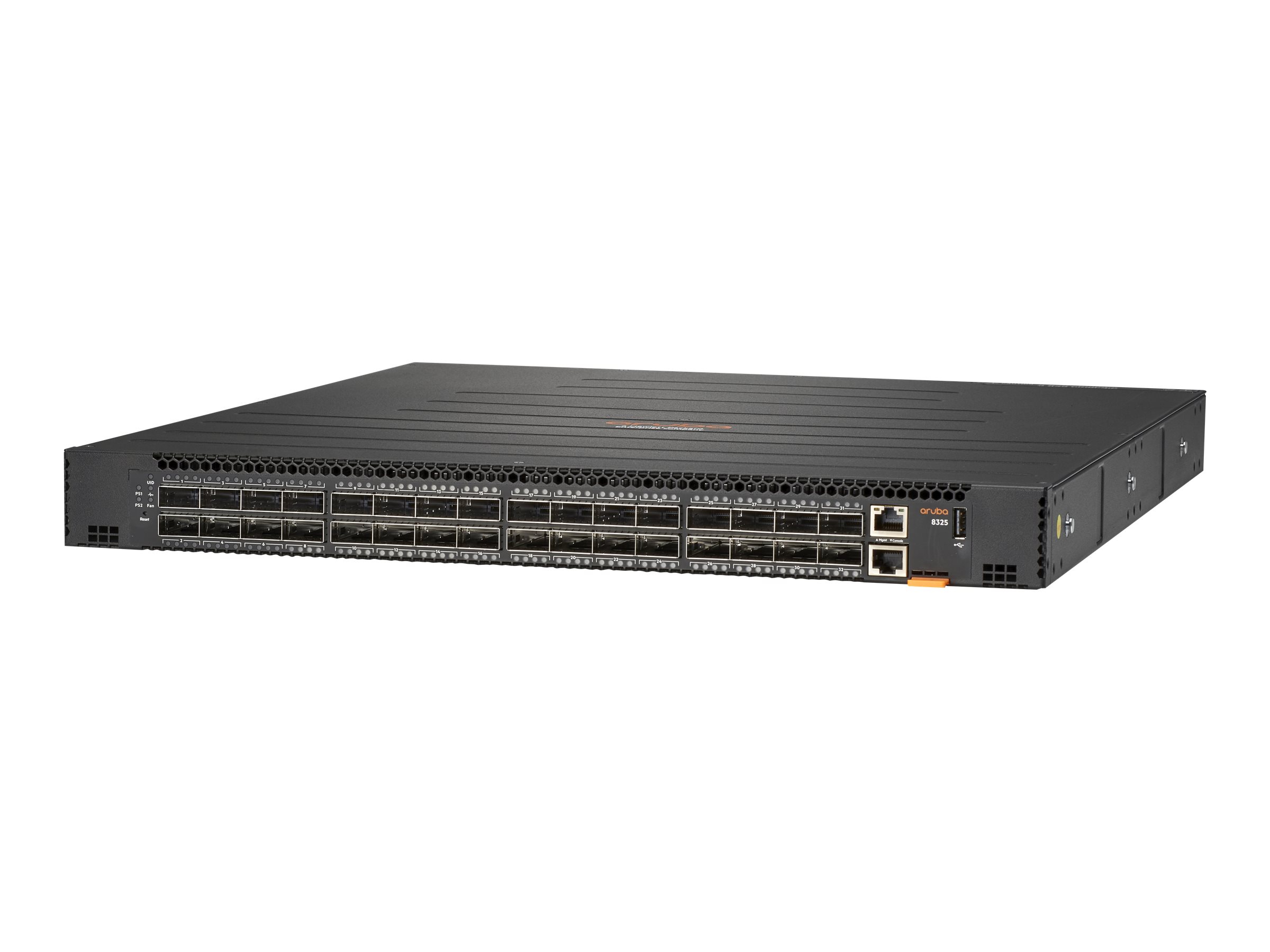 HPE Aruba 8325-32C - Switch - L3 - managed - 32 x 100 Gigabit QSFP28 / 40 Gigabit QSFP+ - Luftstrom von hinten nach vorne