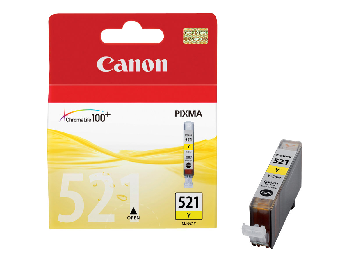 Canon CLI-521Y - 9 ml - Gelb - Original - Tintenbehlter - fr PIXMA iP3600, iP4700, MP540, MP550, MP560, MP620, MP630, MP640, M
