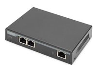 DIGITUS - Switch - 2 x 10/100/1000 (4PPoE) + 1 x 10/100/1000 (PoE+-Eingang) - Desktop - 4PPoE / PoE+ / PoE (60 W)