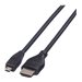 Roline HDMI High Speed Cable with Ethernet - HDMI-Kabel mit Ethernet - HDMI mnnlich zu 19 pin micro HDMI Type D mnnlich - 2 m 