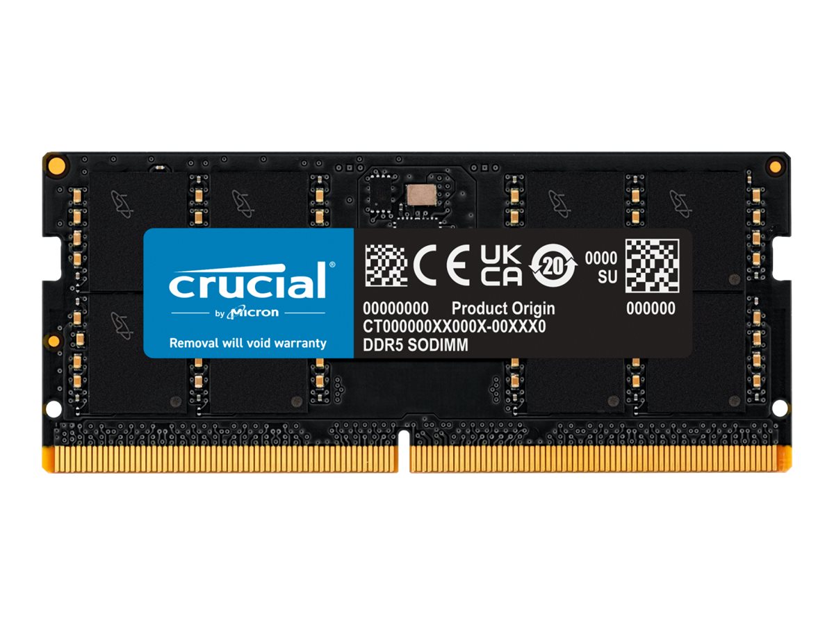 Crucial - DDR5 - Modul - 32 GB - SO DIMM 262-PIN - 4800 MHz / PC5-38400