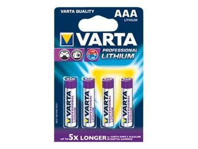 Varta Professional - Batterie 4 x AAA - Li - 1100 mAh