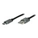 Roline - USB-Kabel - USB-C (M) geltet zu USB (M) geltet - USB 2.0 - 80 cm - Schwarz