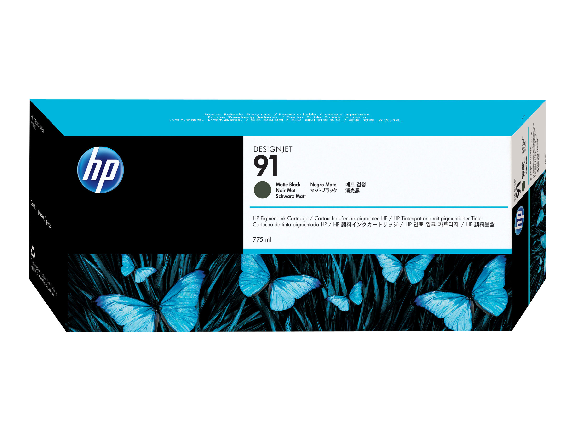HP 91 - 775 ml - mattschwarz - Original - DesignJet - Tintenpatrone