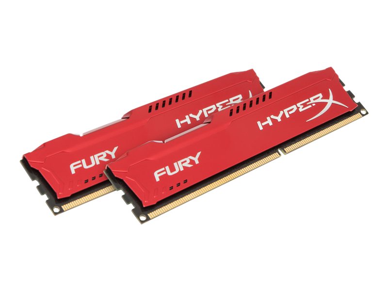 HyperX FURY - DDR3 - kit - 8 GB: 2 x 4 GB - DIMM 240-PIN - 1866 MHz / PC3-14900