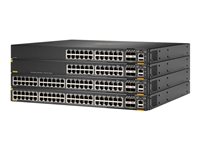 HPE Aruba 6300F - Switch - L3 - managed - 48 x 10/100/1000 (PoE+) + 4 x 50 Gigabit Ethernet SFP56 - Luftstrom von vorne nach hin