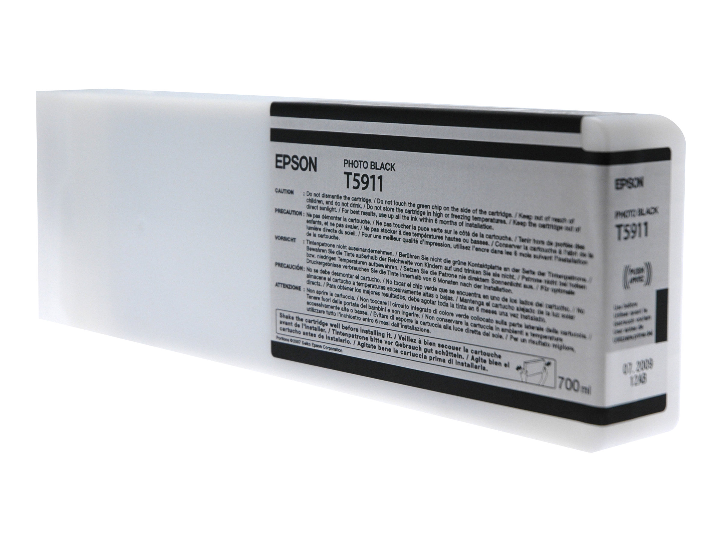 Epson T5911 - 700 ml - Photo schwarz - Original - Tintenpatrone - fr Stylus Pro 11880, Pro 11880 AGFA, Pro 11880 Xerox
