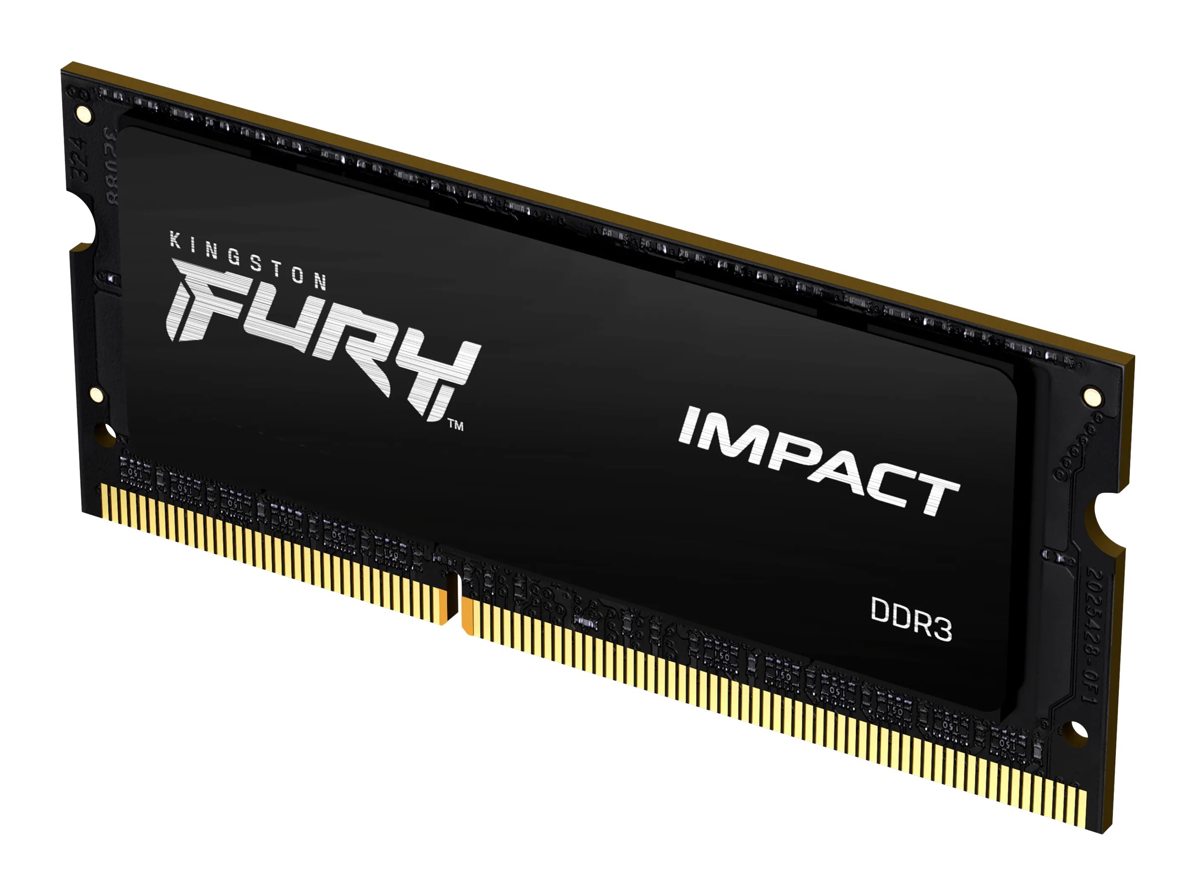 Kingston FURY Impact - DDR3L - Modul - 8 GB - SO DIMM 204-PIN - 1866 MHz / PC3L-14900