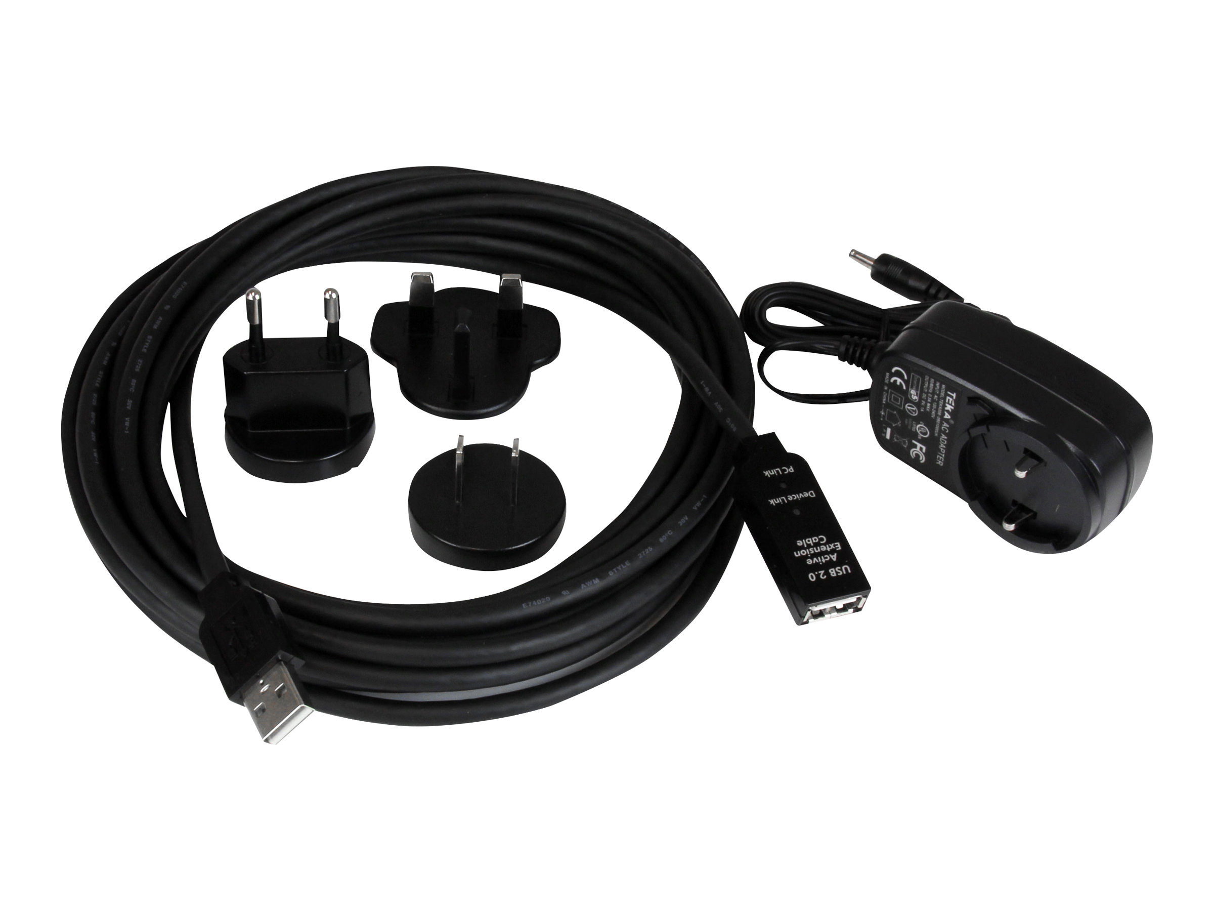 StarTech.com 5m aktives USB 2.0 Verlngerungskabel - St/Bu - USB Verlngerung / Repeater Kabel - USB-Verlngerungskabel - USB (W