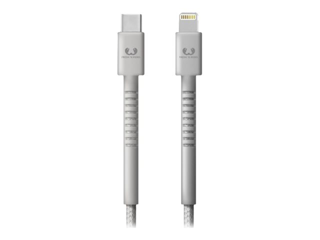 Fresh 'n Rebel - Lightning-Kabel - Lightning männlich zu USB-C männlich - 1.5 m - Ice Grey - für Apple iPad/iPhone/iPod (Lightni