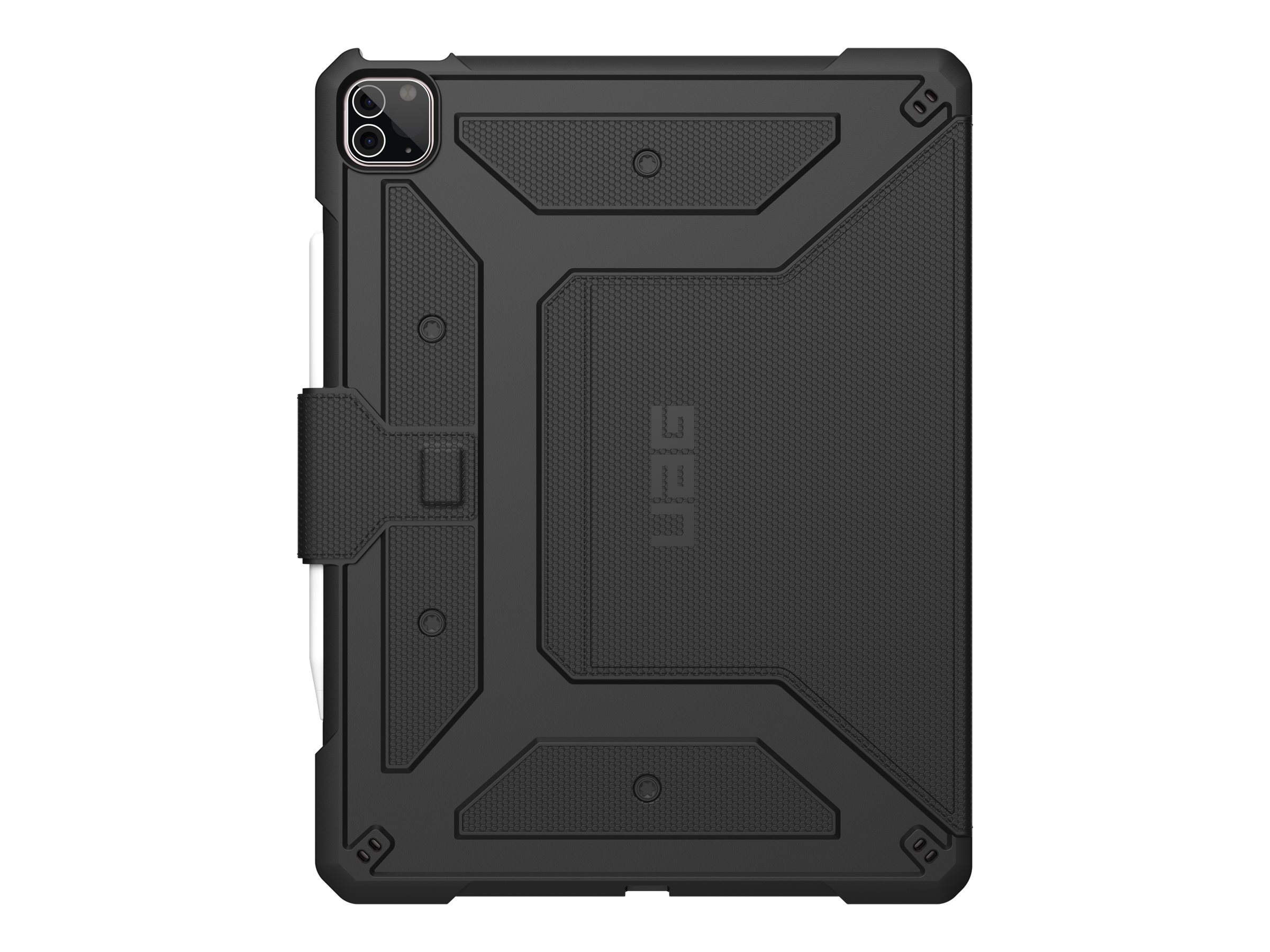 UAG Rugged Case for iPad Pro 12.9-in (5th Gen, 2021) - Metropolis Black - Flip-Hlle fr Tablet - widerstandsfhig - Schwarz - 1