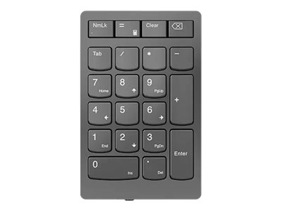 Lenovo Go Wireless Numeric Keypad - Tastenfeld - kabellos - 2.4 GHz - Tastenschalter: Scissor-Key - Storm Gray