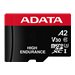 ADATA High Endurance - Flash-Speicherkarte (microSDXC-an-SD-Adapter inbegriffen) - 128 GB - A2 / Video Class V30 / UHS-I U3 / Cl