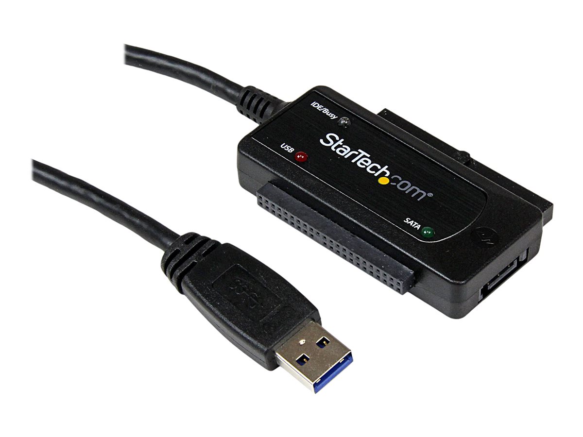 StarTech.com USB 3.0 auf SATA / IDE Festplatten Adapter/ Konverter - USB zu SSD HDD Adapter Kit - Speicher-Controller - ATA / SA